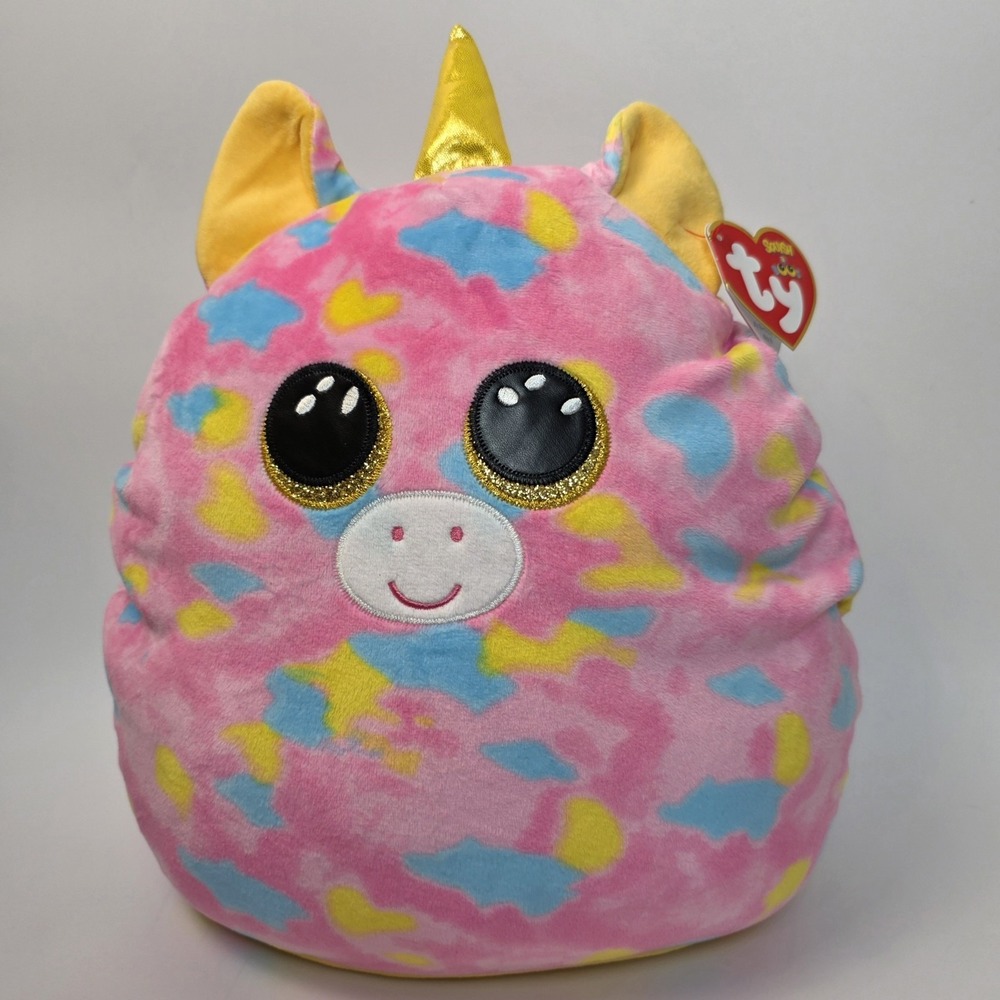 NEW Ty Squish-a-Boos 2022 Fantasia the Unicorn Plush 14" #838